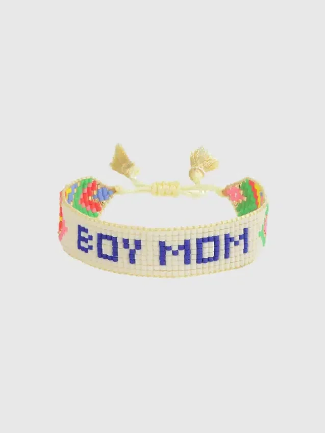 Pulsera con cuentas «Hart Boy Mom»