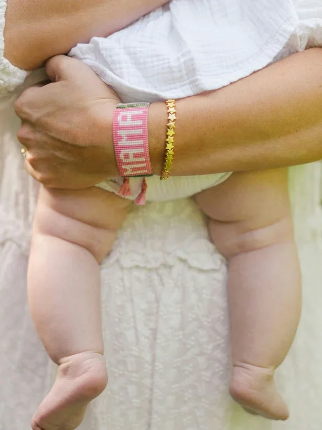 Pulsera Mama en rosa Hart