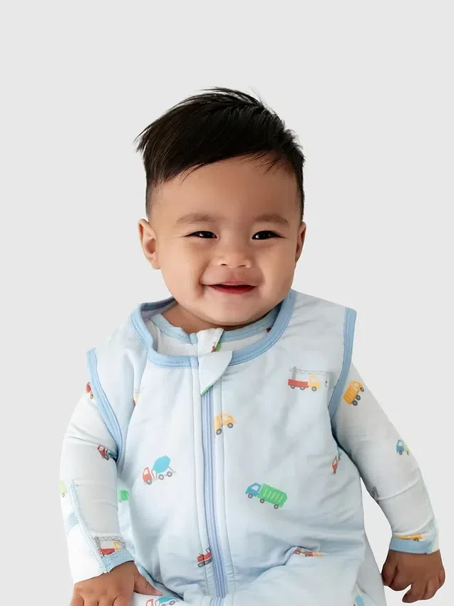Saco de dormir Bamboo Littletrucks de 0 a 12 meses