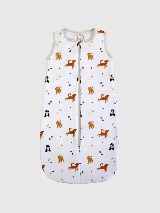 Saco de dormir de bambú Little Dogs de 0 a 12 meses