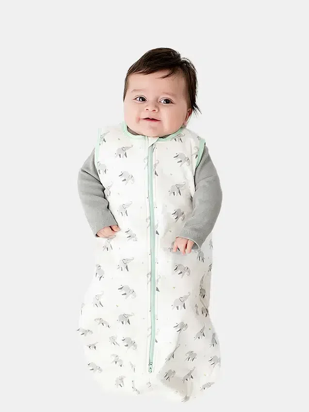 Saco de dormir de bambú «Little Elephant» de 0 a 12 meses