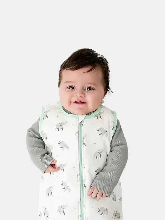 Saco de dormir de bambú «Little Elephant» de 0 a 12 meses