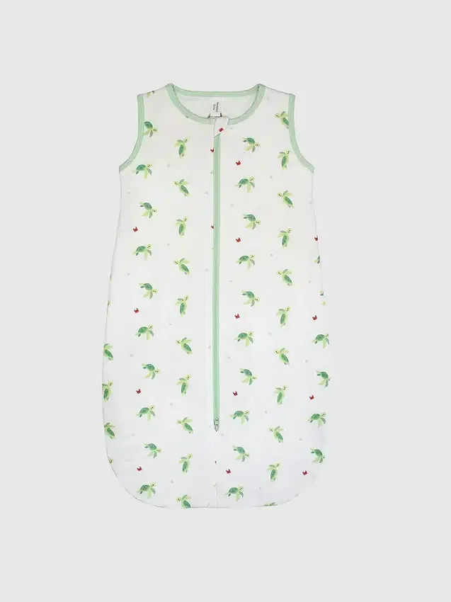 Saco de dormir de bambú «Little Turtle» de 0 a 12 meses