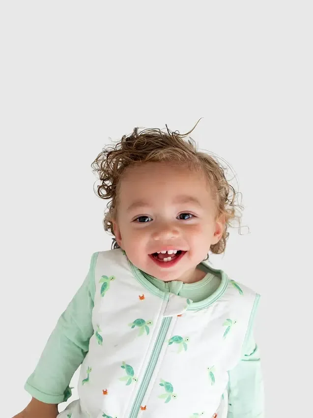 Saco de dormir de bambú «Little Turtle» de 0 a 12 meses