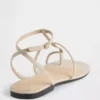 Sandalias con correa en T de gamuza vegana