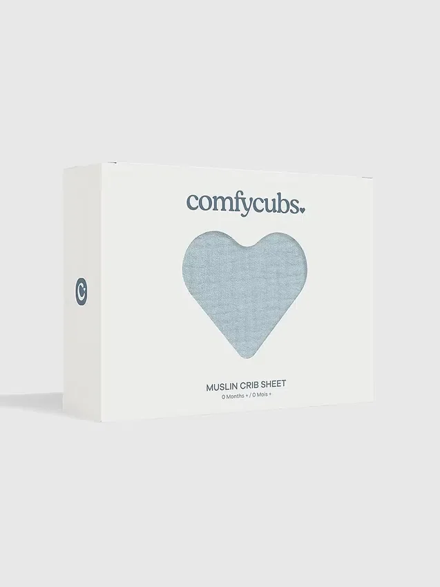 Sábana ajustable de muselina para cuna de Comfy Cubs