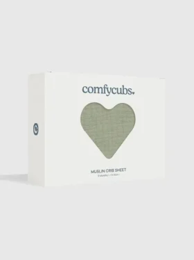 Sábana ajustable de muselina para cuna de Comfy Cubs