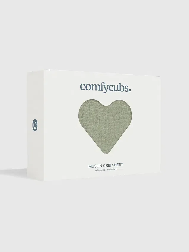Sábana ajustable de muselina para cuna de Comfy Cubs