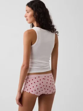 Shorty de algodón orgánico elástico súper suave