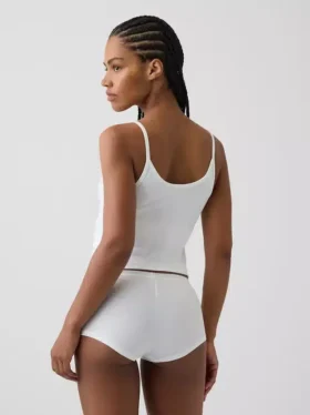 Shorty de algodón orgánico elástico súper suave