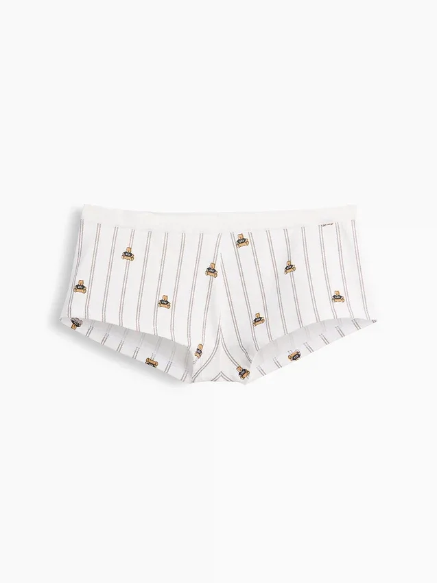 Shorty de algodón orgánico elástico súper suave