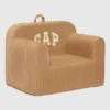 Silla de espuma con logotipo de babyGap en terciopelo acanalado