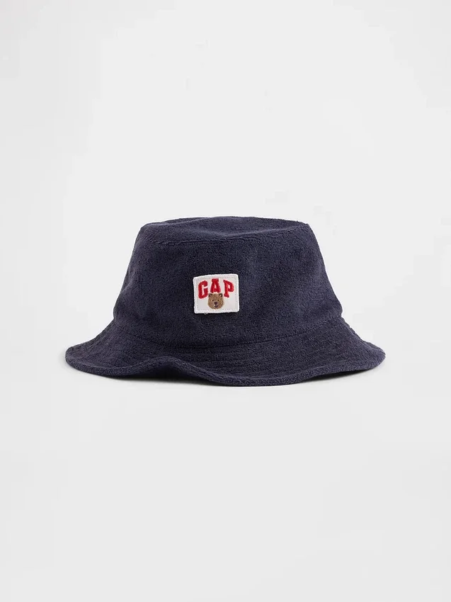 Sombrero de pescador de felpa para bebés y niños con el logotipo de Brannan Bear