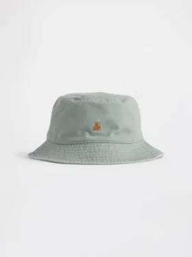 Sombrero de pescador de sarga para niños pequeños con el oso Brannan