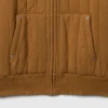 Sudadera con capucha acolchada y forro tipo waffle