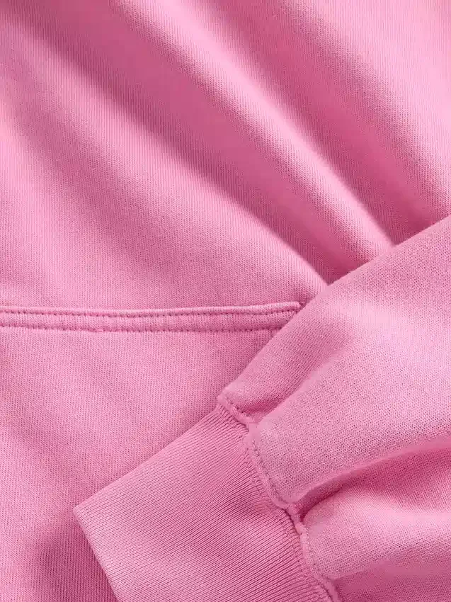 Sudadera con capucha, cremallera completa y corte corto oversize para adultos