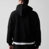 Sudadera con capucha, cremallera completa y corte corto oversize Vintagesoft