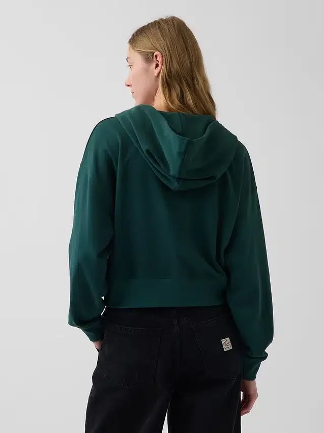 Sudadera con capucha, cremallera y corte oversize de felpa Vintagesoft