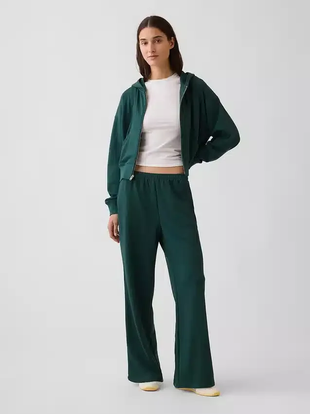 Pantalones de sudadera holgados de felpa Vintagesoft de talle medio