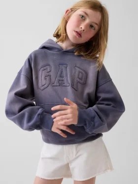 Sudadera con capucha de corte holgado y logotipo Vintagesoft para niños