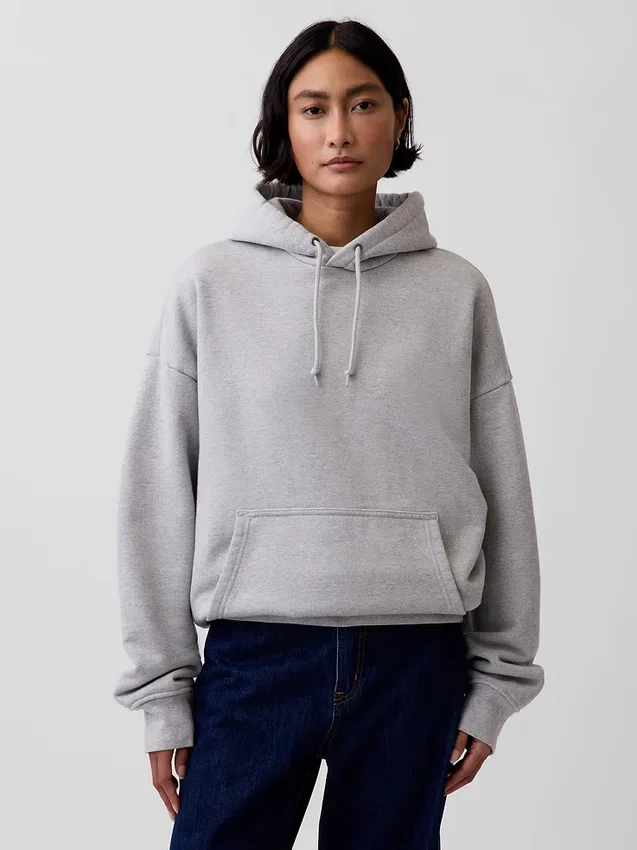 Sudadera con capucha de felpa francesa extra gruesa para adultos