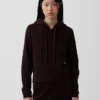 Sudadera con capucha de punto trenzado holgada CashSoft