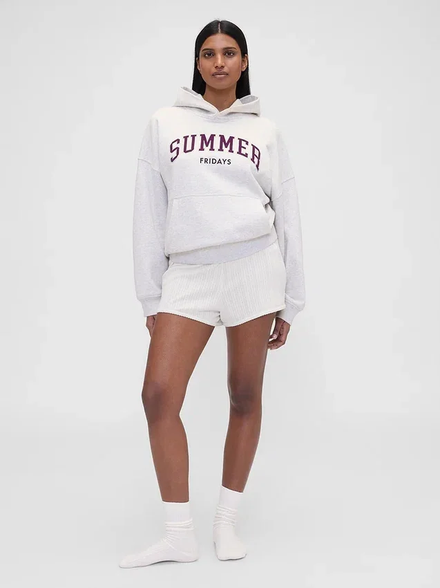 Sudadera con capucha de tejido grueso y logo oversize de GAP × Summer Fridays