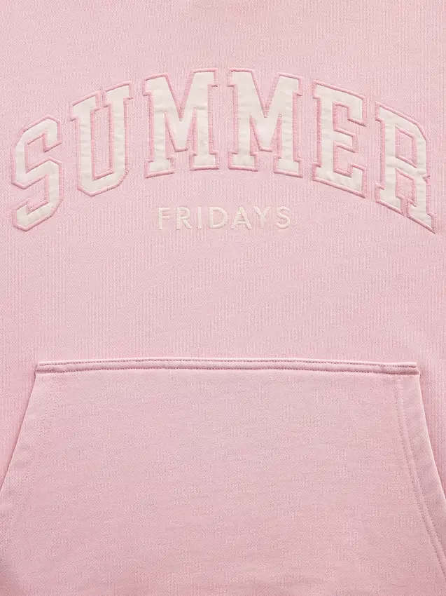 Sudadera con capucha de tejido grueso y logo oversize de GAP × Summer Fridays