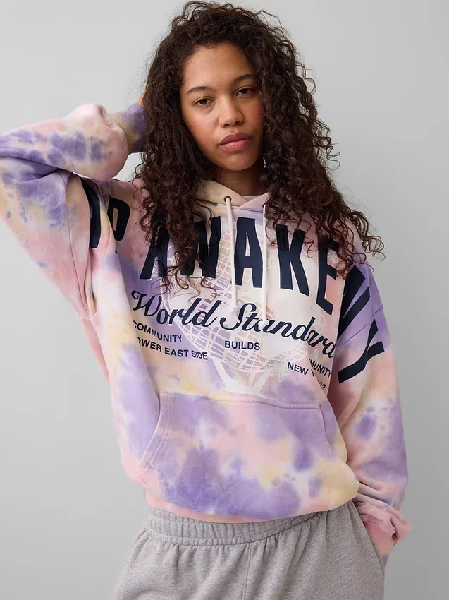 Sudadera con capucha GAP × Awake Ny de tejido grueso y logo oversize