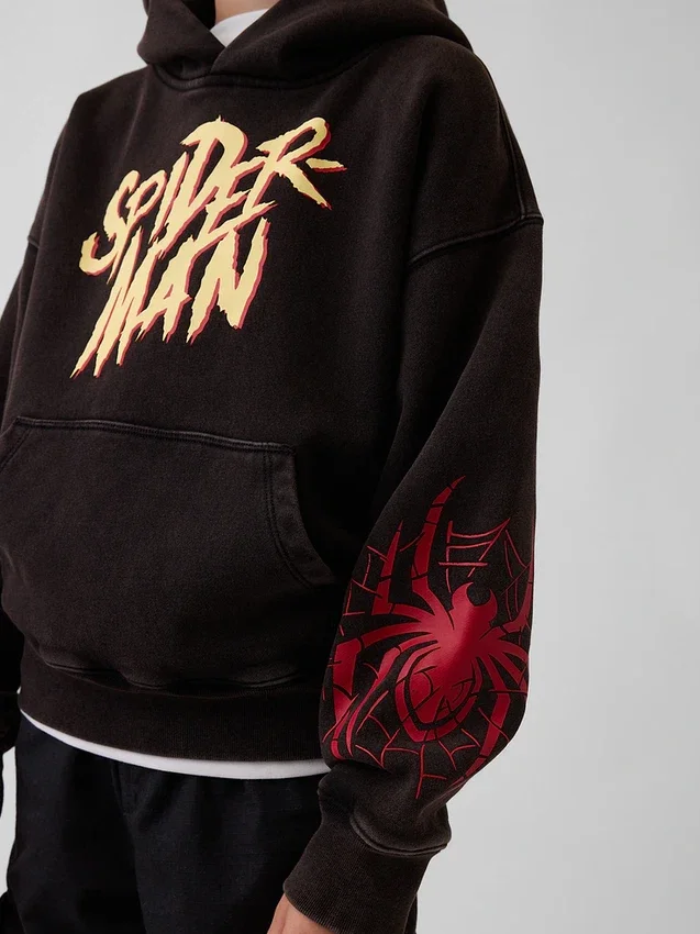Sudadera con capucha holgada para niños Marvel Vintagesoft Spider-Man