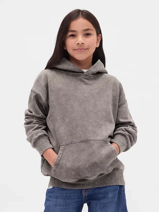 Sudadera con capucha holgada Vintagesoft para niños