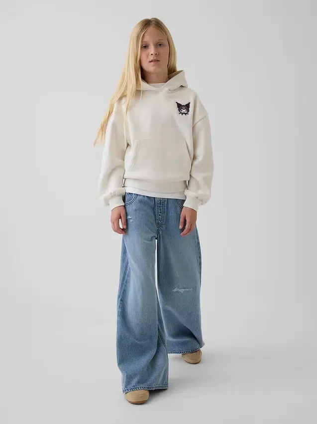 Sudadera con capucha holgada Vintagesoft para niños