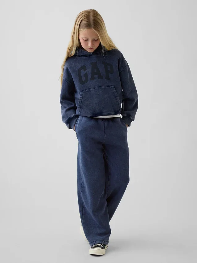 Sudadera con capucha holgada Vintagesoft para niños