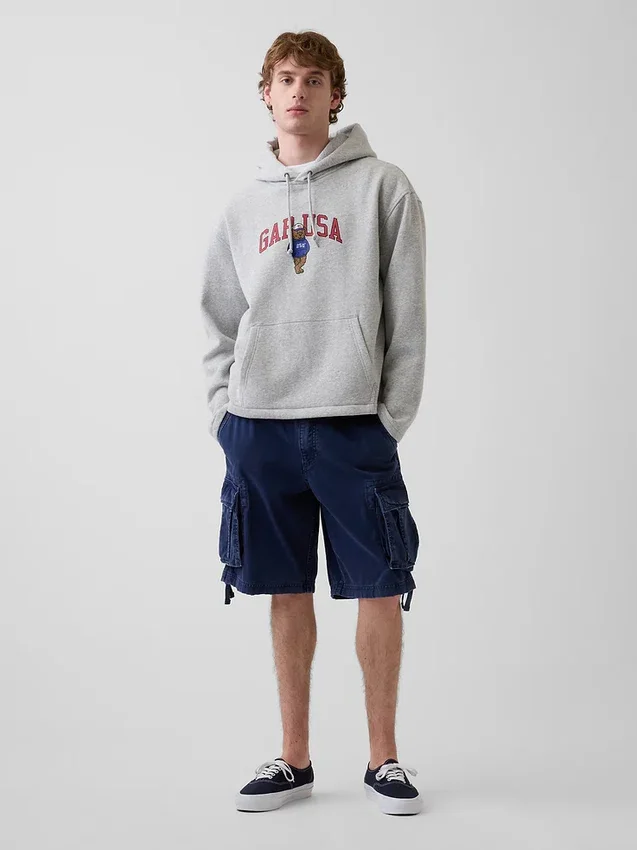 Sudadera con capucha oversize con logo Americana de Vintagesoft
