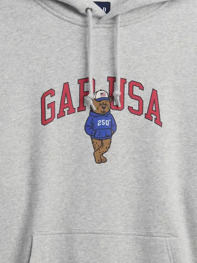 Sudadera con capucha oversize con logo Americana de Vintagesoft