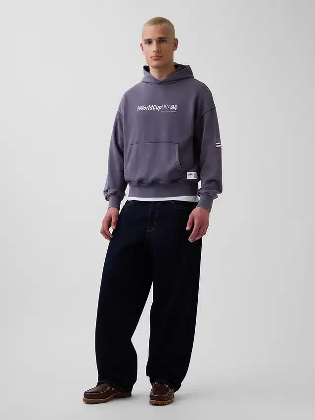 Sudadera con capucha oversize de felpa Vintagesoft de la Copa Mundial de la FIFA™