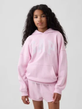 Sudadera con capucha oversize de felpa Vintagesoft para niños