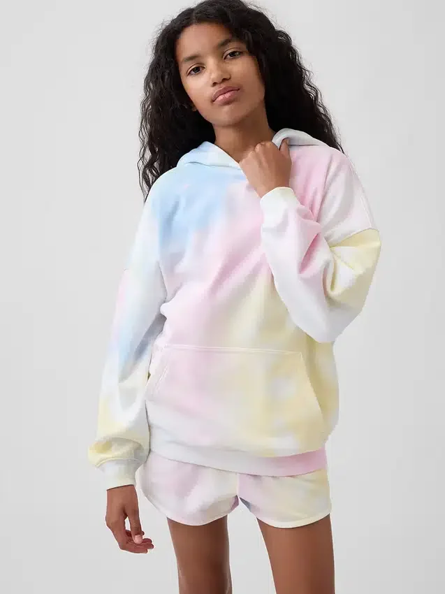 Sudadera con capucha oversize de felpa Vintagesoft para niños