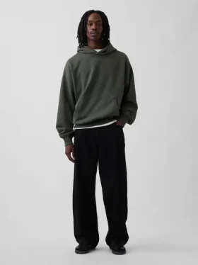 Sudadera con capucha oversize de peso pesado para adultos
