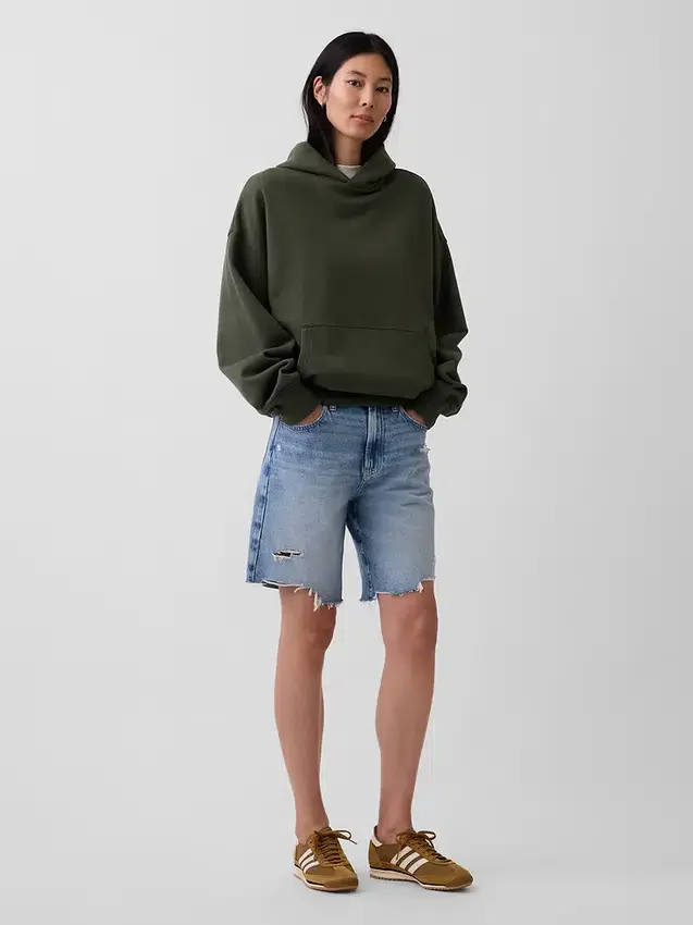 Sudadera con capucha oversize de peso pesado para adultos