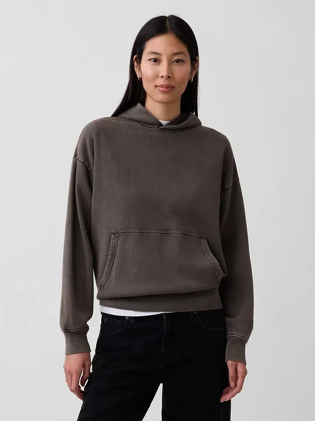 Sudadera con capucha oversize de peso pesado para adultos