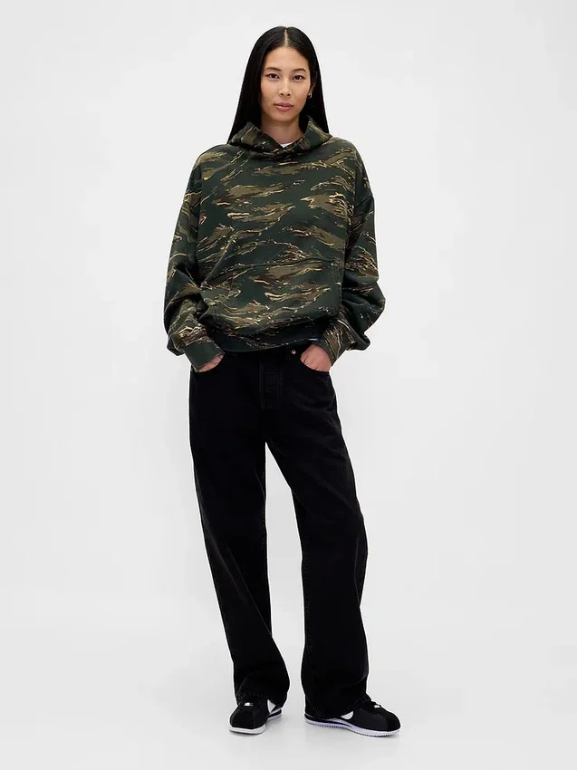 Sudadera con capucha oversize de peso pesado para adultos
