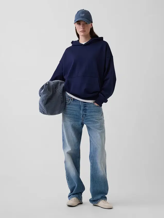 Sudadera con capucha oversize de peso pesado para adultos