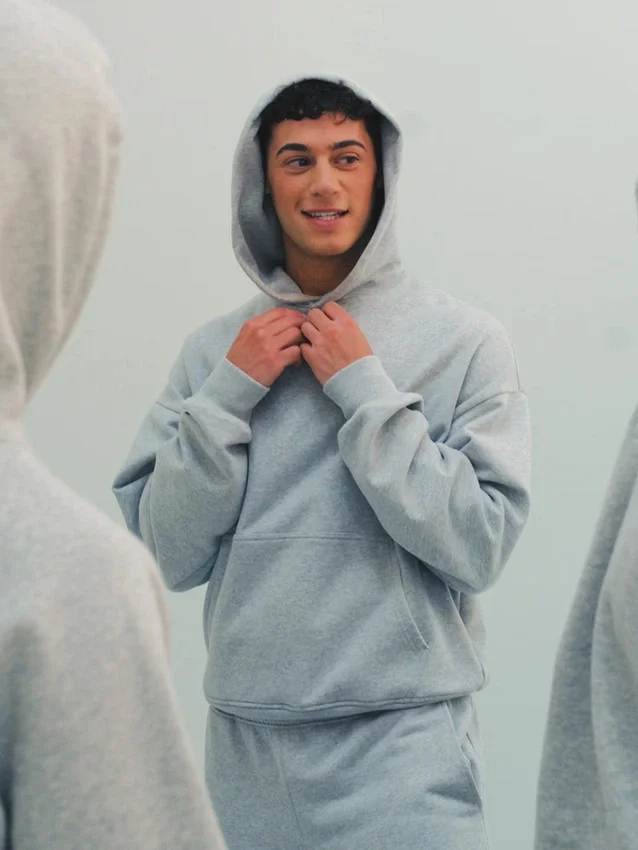 Sudadera con capucha oversize de peso pesado para adultos