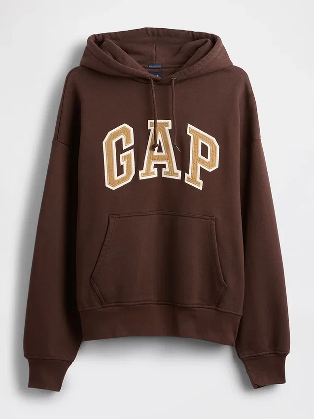 Sudadera con capucha oversize para adultos de felpa francesa extra gruesa con logo