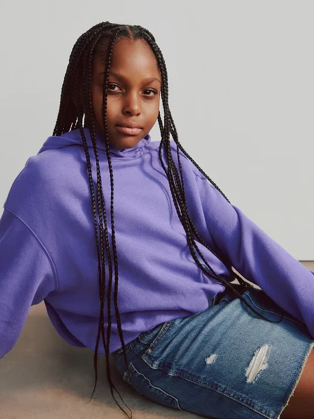 Sudadera con capucha oversize Vintagesoft para niños