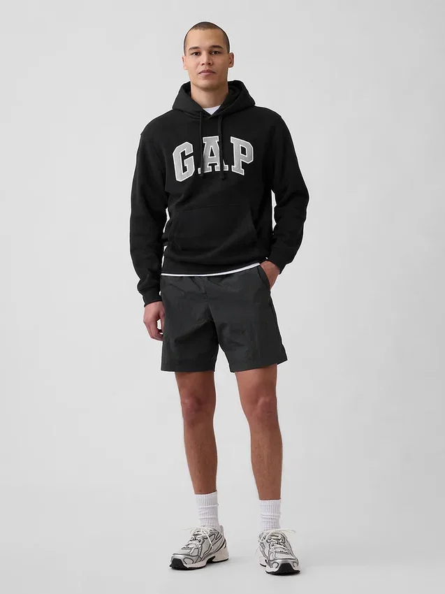 Sudadera con capucha para adultos Vintagesoft Arch Logo