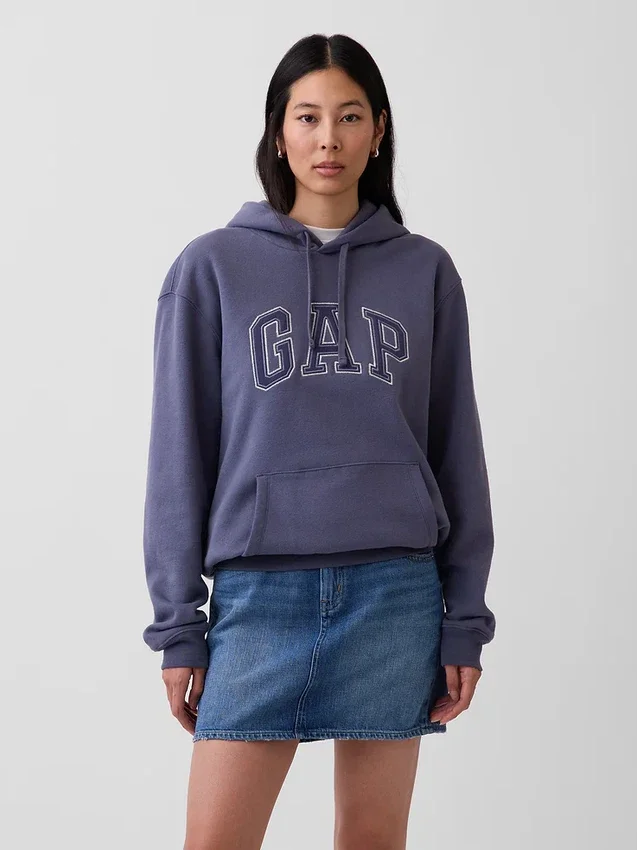Sudadera con capucha para adultos Vintagesoft Arch Logo