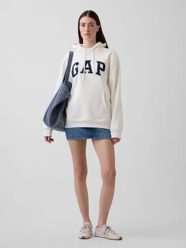 Sudadera con capucha para adultos Vintagesoft Arch Logo