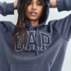 Sudadera con capucha para adultos Vintagesoft Arch Logo
